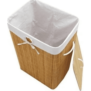 Genérico - Cesto Ropa Rectangular Bambú Natural