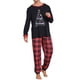 thumbnail image 2 of INSPIRE CHIC Conjunto de Pijamas a Juego para la Familia de Navidad Estampado de Árbol de Navidad Camiseta de Manga Larga y Pantalones Jogger Ropa de Dormir Festiva XL Rojo [Niños y Niñas], 2 of 5