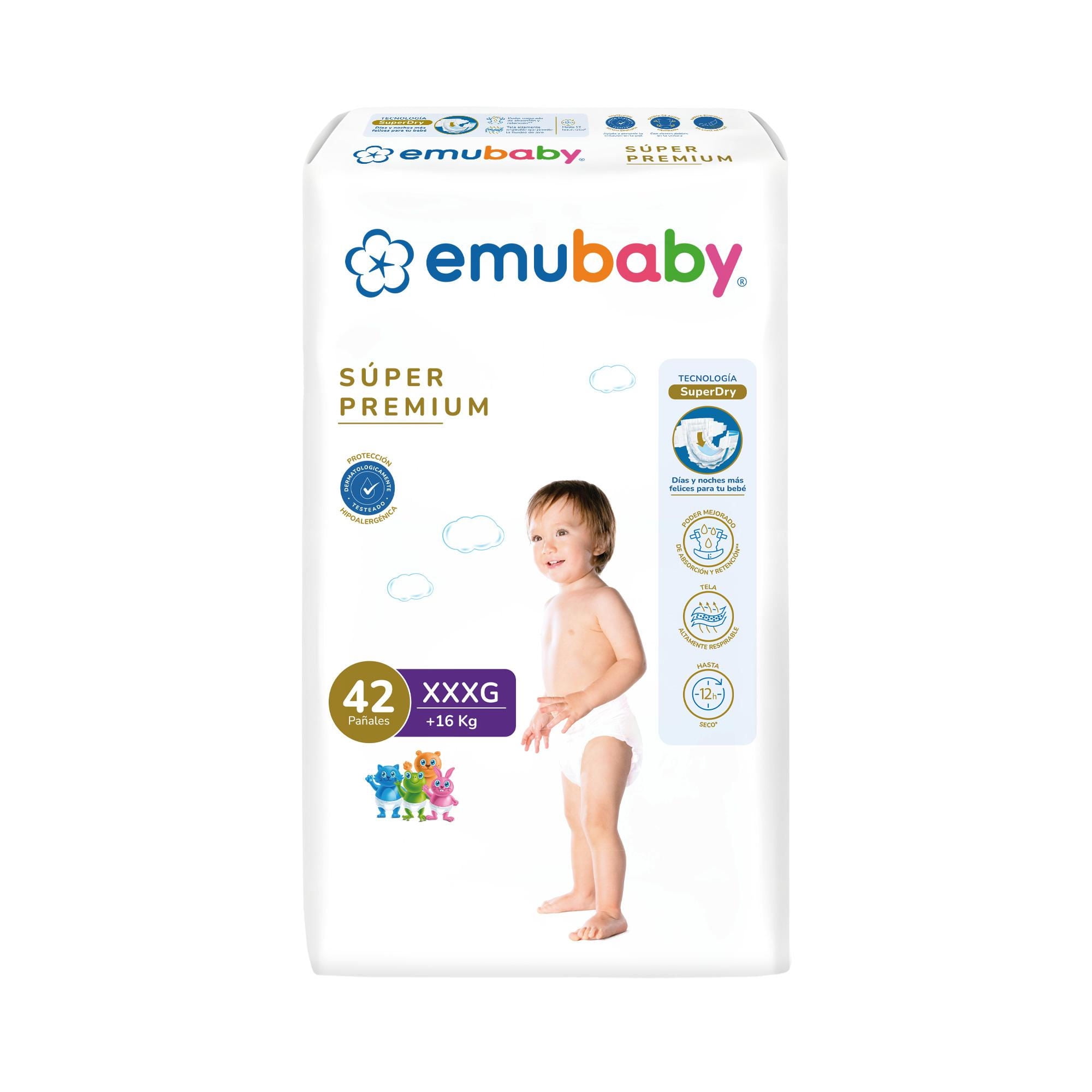 Emubaby - Pañal Super Premium Talla Xxxg