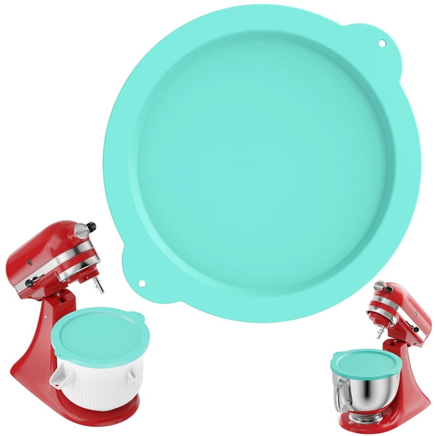 Cubiertas de Silicona LETOMS para Tazones de Helado Kitchenaid, Tapa de Silicona Compatible con Mezcladoras Kitchenaid de Acero Inoxidable de 4.5 a 5 Cuartos, Aptas para Lavavajillas y Congelador