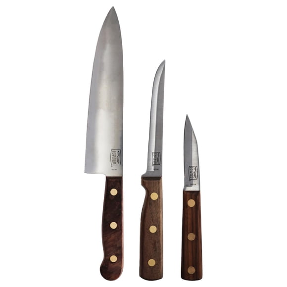 Juego de cuchillos Chicago Cutlery 3 piezas de nogal