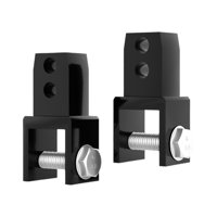 Magideal - 2 Piezas Dispositivo De Elevación Almohadilla Amortiguador De Extensión De Altura Con Tornillos Piezas De Repuesto Universales Amortiguador Trasero De Negro