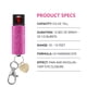 thumbnail image 3 of Combinación de alarma de seguridad personal y spray de pimienta Papasafety, 3 of 6
