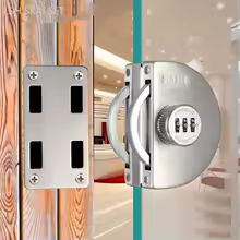 thumbnail image 4 of Cerradura De Puerta De Vidrio Sin Marco Contraseña Acero Inoxidable, 4 of 5