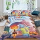 thumbnail image 2 of Elemental Conjunto de sábanas temático, trío de piezas, cómodo y amigable con la piel, diseño único, regalo de decoración para el hogar para familiares, amigos y fans,135cm *200cm, 2 of 6