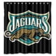thumbnail image 1 of Cortina de ducha de los Jacksonville Jaguars, juego de cortina de baño con ganchos, tamaño 66 x 72 pulgadas, 1 of 3