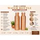 thumbnail image 3 of Botellas Arts Of India 1000 ml Cobre – Pack de 2, 3 of 7