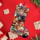 thumbnail image 4 of Bakugan Tema: Calcetines de Navidad, fino lino blanco para colgar en escaleras y chimenea, decoración navideña para el hogar, regalo de Navidad. 45cm × 32cm, 4 of 5