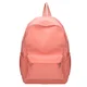 thumbnail image 1 of Preppy Solid Color Shoulder Bag Nylon School Knapsack Korean Teenager White Sports Travel Backpack for Women, 1 of 3