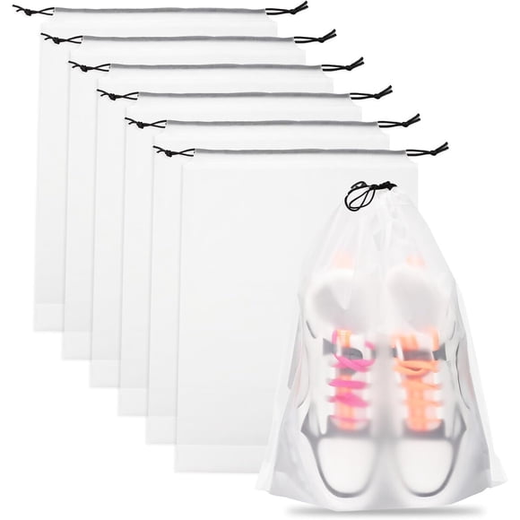 Bolsas para Zapatos Teskyer Transparentes Impermeables, Pack de 6
