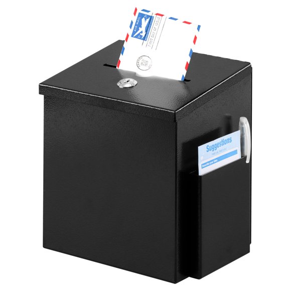 Caja de Sugerencias xydled de Pared, Negra, con Cerradura