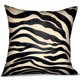 thumbnail image 1 of Cojín Plutus Brands, cebra negra, diseño animal negro, 1 of 4