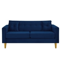 Bodevir - Sofa New Retro 3C Felpa 01 Azul Marino