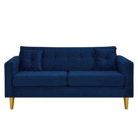 Bodevir - Sofa New Retro 3C Felpa 01 Azul Marino