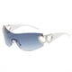 thumbnail image 1 of one-piece Gradient Lens Y2K Sunglasses for Women and Men - Heart Design, Hollow Temple, UV400 Protection, 1 of 5