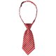thumbnail image 1 of INSPIRE CHIC Corbata de uniforme linda preanudada con rayas cortas para mujeres escolares casuales de una talla rojo blanco, 1 of 6