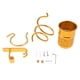 thumbnail image 5 of secador de pelo del soporte de pared que cuelga el tenedor de la secadora del estante de la espiral con la taza baño oro, 5 of 5