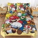 thumbnail image 1 of Super Mario 3-Piece Comforter Set for Bedroom Super Mario Bedding Set for Kids Adults Soft Microfiber Duvet Cover Set with Zipper Closure, 1 of 5
