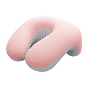 Magideal - Almohada De Escritorio, Soporte Para El Cuello, Transpirable Y Cómoda, Reposacabezas Versátil Y Práctico, Espuma Viscoelástica Para Oficina, Coche Y E Rosa Blanco