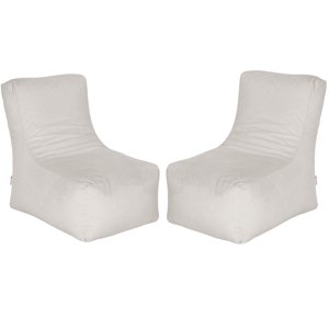 Bodevir - Set Pouf Tatto 1C Felpa Crudo