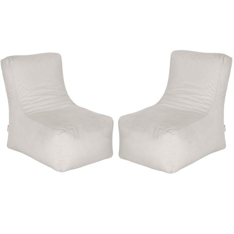 Bodevir - Set Pouf Tatto 1C Felpa Crudo