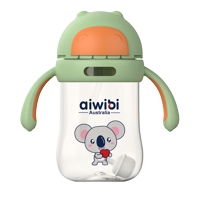 Aiwibi - Botella De Agua Para Bebés 300 Ml Verde