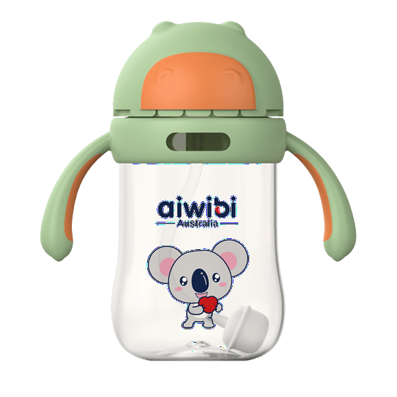 Botella De Agua Para Bebés 300 Ml Verde