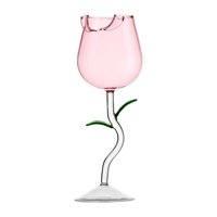 Bothyi - Vasos Transparentes De 280 Ml Para Inauguración De La Casa, Bodas, Cumpleaños, Celebraciones, Color Rosa