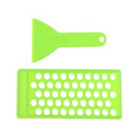 Ioensy - Kits De Elaboración De Bálsamo Labial Bandeja De Contenedor De Herramientas De 50 Orificios Para Lápices Labiales Diy Home Green