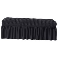 Magideal - Funda Para Banco De Comedor, Elásticas Extraíbles Para Sillas, De Funda De Asiento Elástico, Funda De Cojín Para Banco Para , Negro
