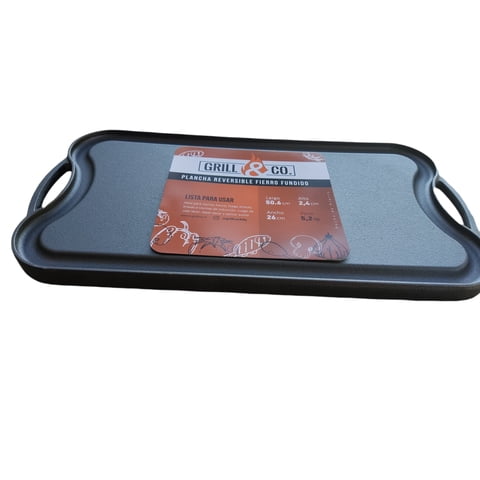 Grill & Co - Plancha Reversible Hierro Fundido