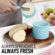 thumbnail image 2 of Porcelana de cocina Butter Crock Zulay con tapa y cuchillo, azul claro, 2 of 8