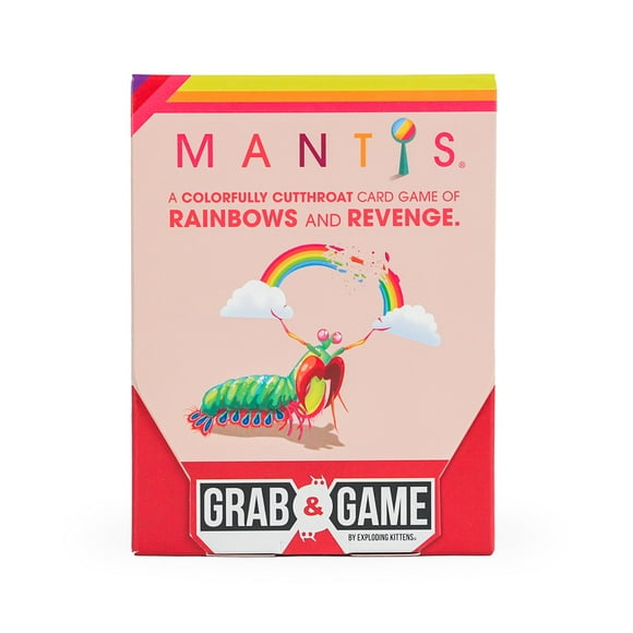 Juego de cartas Exploding Kittens Mantis Grab & Game para 2-4 jugadores