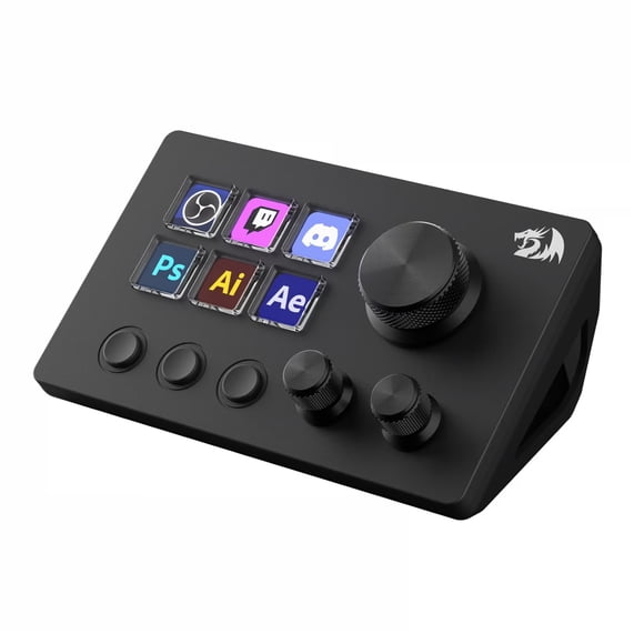 Stream Deck Redragon Skyrider SS551 6 Botones LCD + Perillas y Controles de Navegación