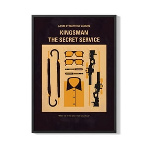 Creango - Cuadro Poster Enmarcado Kingsmen Decorativo