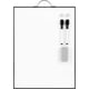 thumbnail image 1 of Pizarra Blanca Magnética TSJ OFFICE 40x30 cm Portátil Set, 1 of 3