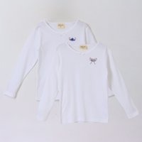 Disney - Bipack Camiseta Escolar Niña Manga Larga Blanco Lilo Stitch