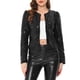 thumbnail image 1 of INSPIRE CHIC Chaqueta de Mujer Abierta por Delante con Mangas Largas Abullonadas y Lentejuelas Brillantes S Negro, 1 of 6