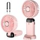 thumbnail image 1 of Ventilador de Mano Mini Portátil Recargable USB - Ventilador de Bolsillo con 5 Velocidades, Cordón, Base y Batería de 4200mAh - Perfecto para Escritorio, 1 of 3
