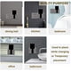 thumbnail image 4 of Soporte de pared para cargador de teléfono móvil (4 unidades), adhesivo negro, para ducha o cama (negro), 4 of 6
