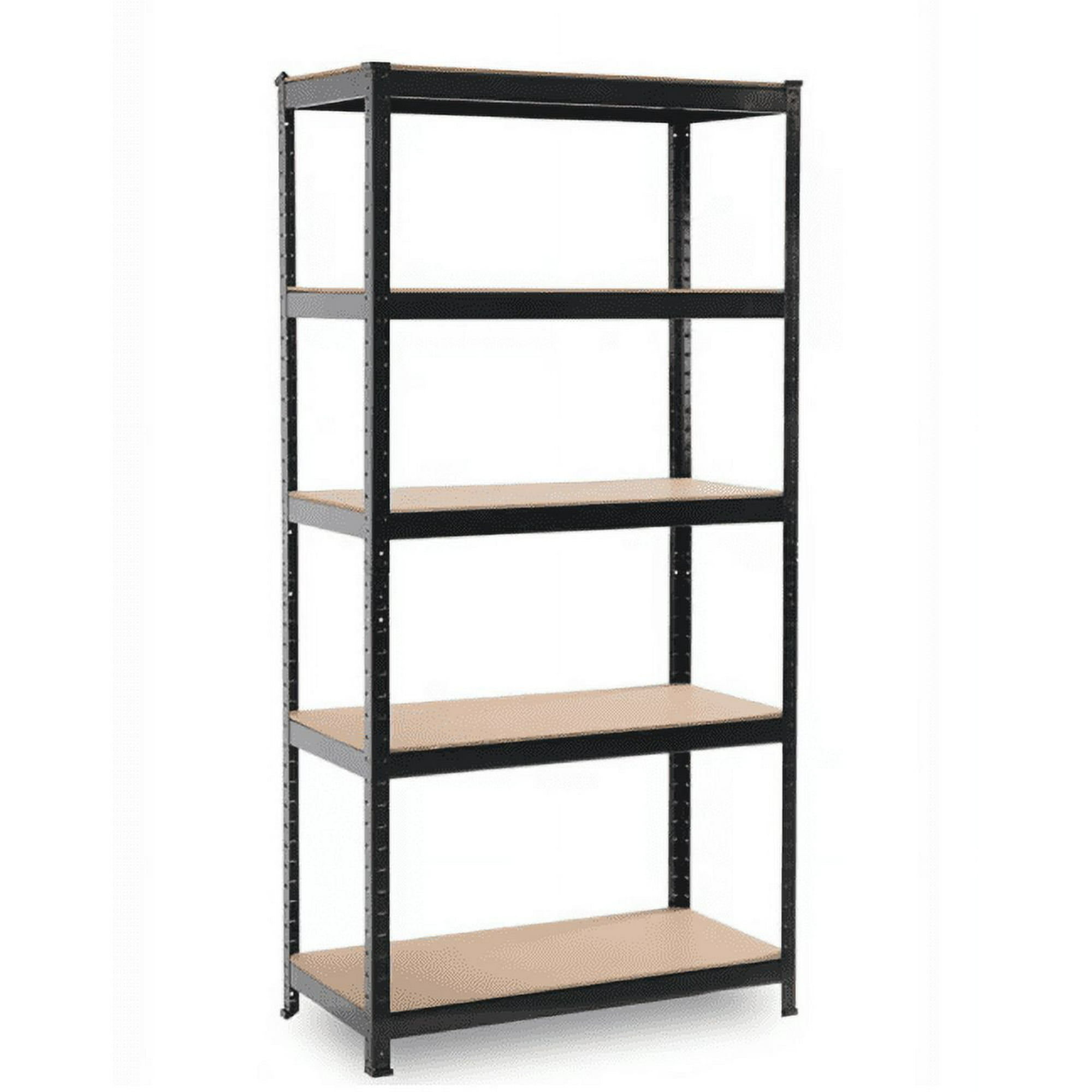 Metalbrein - Estante Metálico 186x90x40 Negro - 5 Niveles