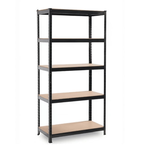 Metalbrein - Estante Metálico 186X90X40 Negro - 5 Niveles