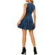 thumbnail image 3 of INSPIRE CHIC Vestidos de Halloween para Mujer con Estrellas Brillantes Vestido Mini de Terciopelo sin Mangas con Estilo Elegante para Fiestas y Ocasiones Especiales S Azul, 3 of 8