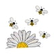 thumbnail image 1 of Pegatinas De Ventana Con Diseño De Abeja Y Girasol Para Dormitorio, Hogar Y Sala De Estar., 1 of 5