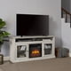 thumbnail image 2 of Contemporary TV Media Stand Modern Entertainment Console with 18" Fireplace Insert for TV Up to 65" with Open and Closed Storage Space, Stone Gray, 60"W*15.75"D*29"H, 2 of 3