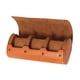 thumbnail image 1 of Estuche De Almacenamiento Para Relojes, Resistente A Caídas, Para Escritorio, Dormitorio, Protección, 3 Ranuras, Color Marrón Claro, 1 of 3