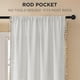thumbnail image 2 of Cortinas Joydeco Blancas Boho 244 cm Alto 2 Paneles Semi Translúcidas, 2 of 9