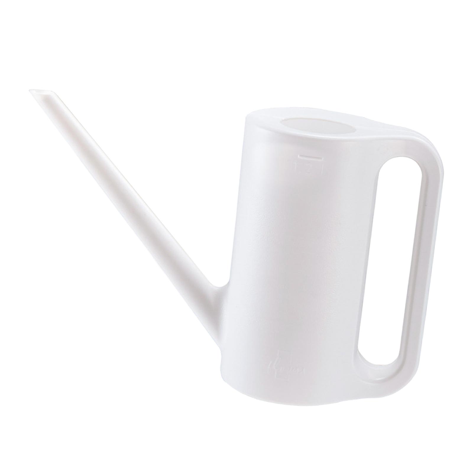 Magideal - Regadera Plantas De Interior Regadera De Flores 1,2 L Gran Capacidad Reutilizable Maceta De Jardinería Regadera Para Jardín Bonsai Flor Al Aire Libre Blanco