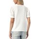 thumbnail image 3 of Tops de verano para mujeres con mangas cortas abullonadas, blusa casual elegante con cuello en V, atuendos texturizados 2026 XS blanco, 3 of 6