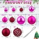 thumbnail image 4 of 100 bolas navideñas para árbol de Navidad, delicado juego de adornos navideños artesanales de plástico irrompible para Año Nuevo, fiestas de bodas y otras festividades., 4 of 5